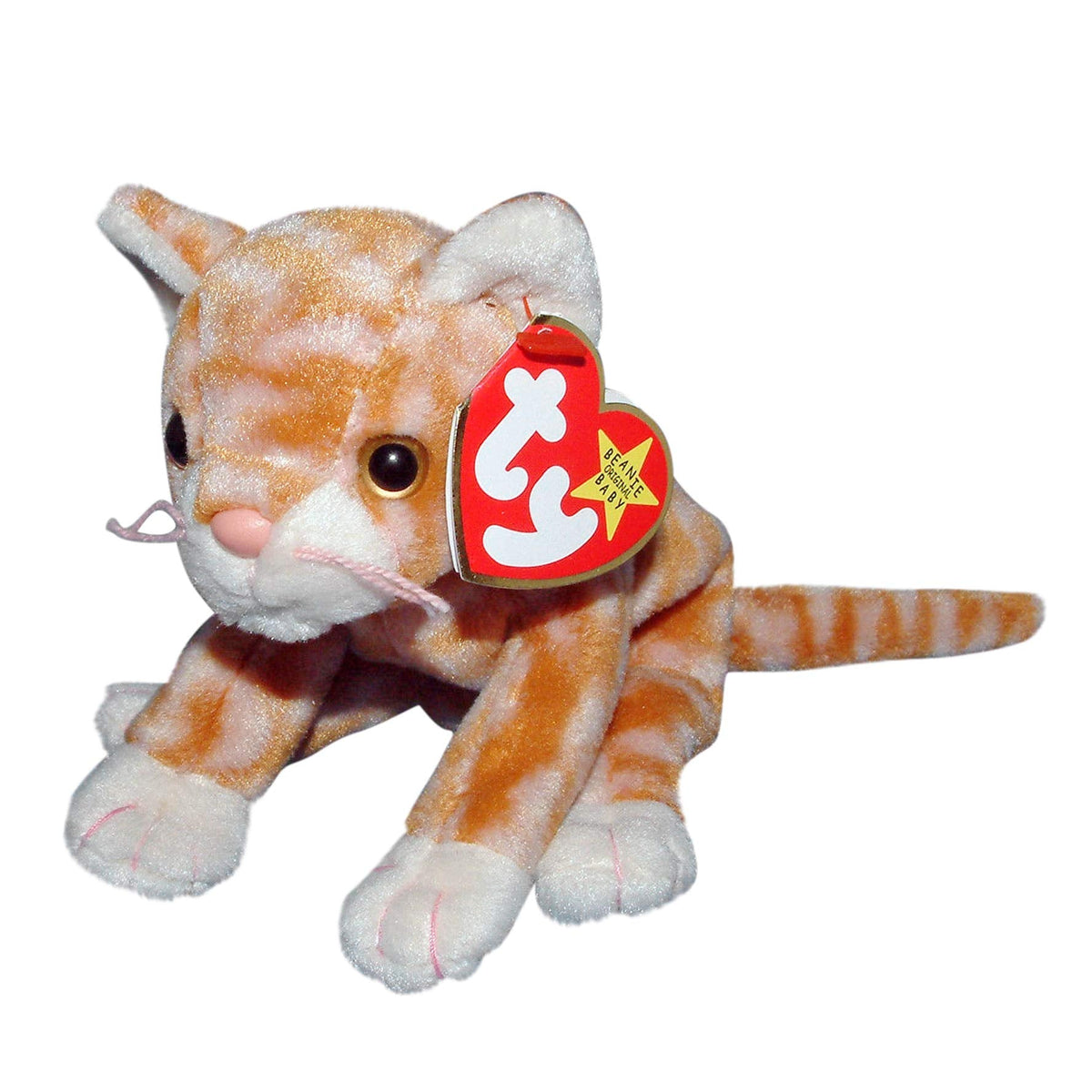 TY Beanie Baby - AMBER the Gold Tabby Cat