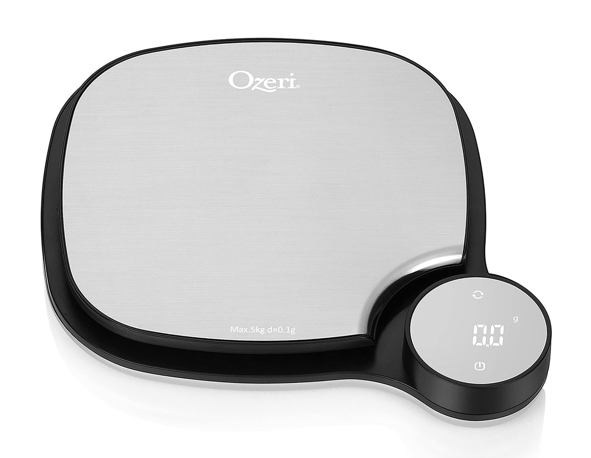 Ozeri ZK26 Kitchen Scale in Stainless Steel with 0.1 g (0.01 oz) Technology