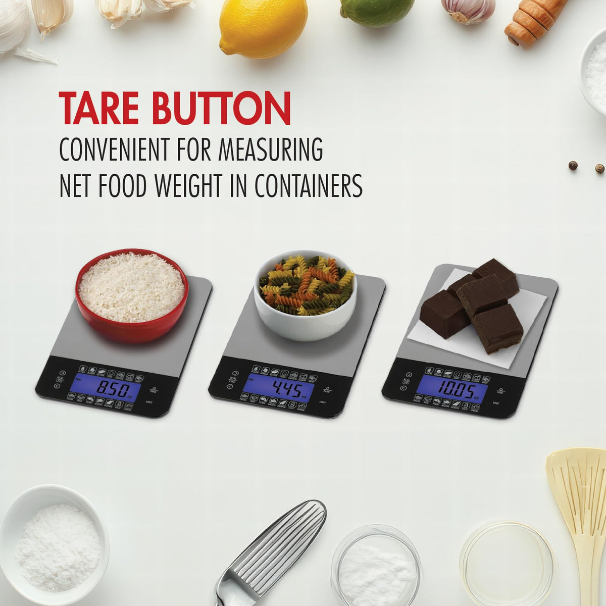 SmartHeart Premium Stainless Steel Digital Food Scale