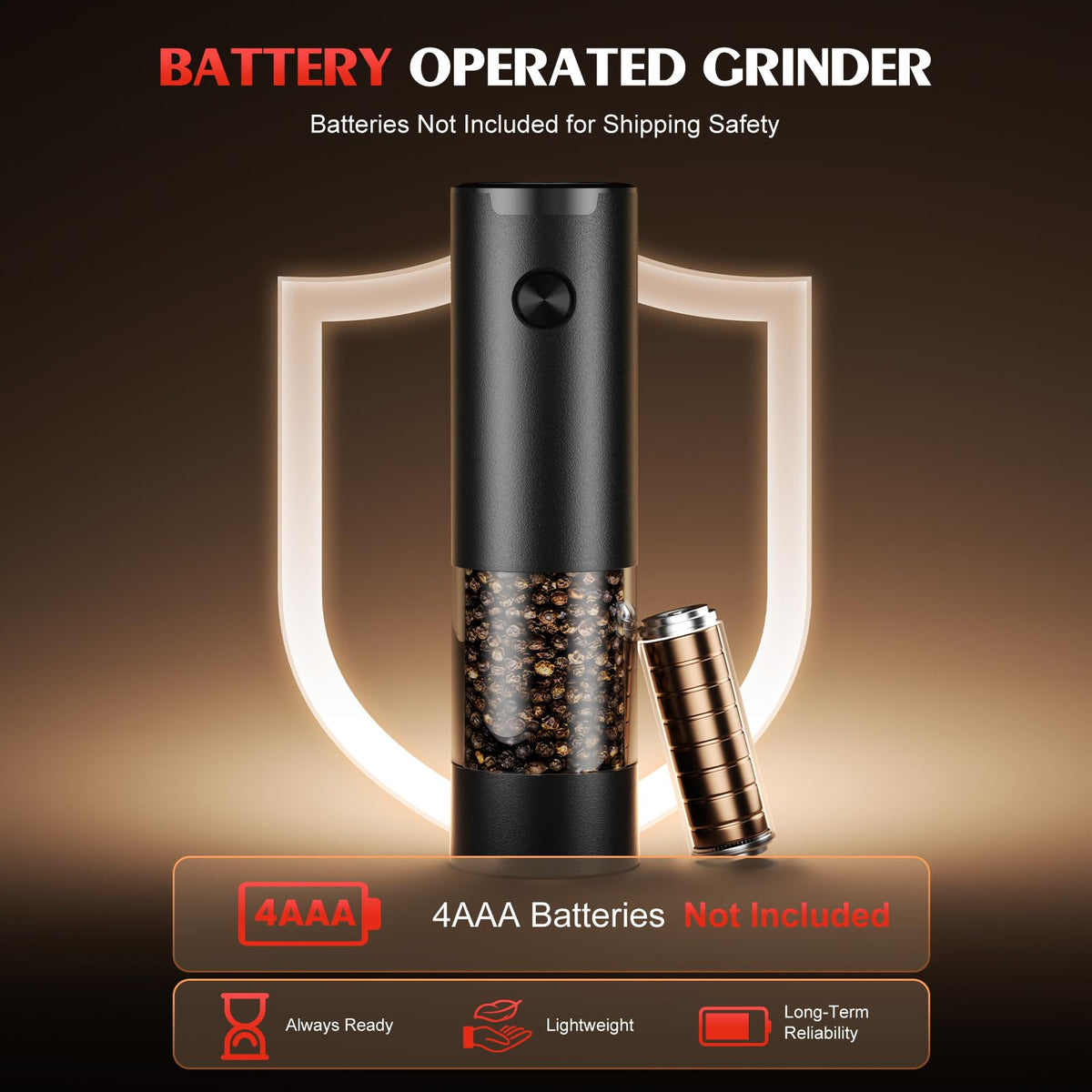 Electric Salt and Pepper Grinder Set Automatic Battery Pepper Mill Shakers Adjustable Coarseness Upgraded Larger Capacity with Led Home and Kitchen Appliances White Elephant Gifts for Women Men