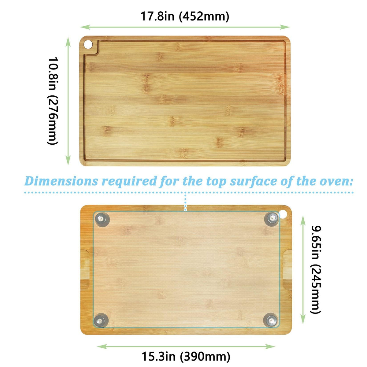 Bamboo Cutting Board Compatible for Breville BOV800XL 860BSS 845BSS Oven