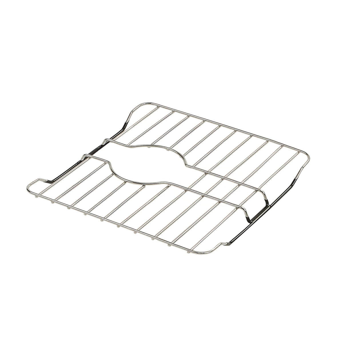 SunnyPoint 304 Stainless Steel Sink Protector Rack With Rear Drain Hole – Rust-Resistant Grid for Kitchen Sink Bottom, Scratch Prevention - Rear Drain Hole Required (13.11" X 11.61")