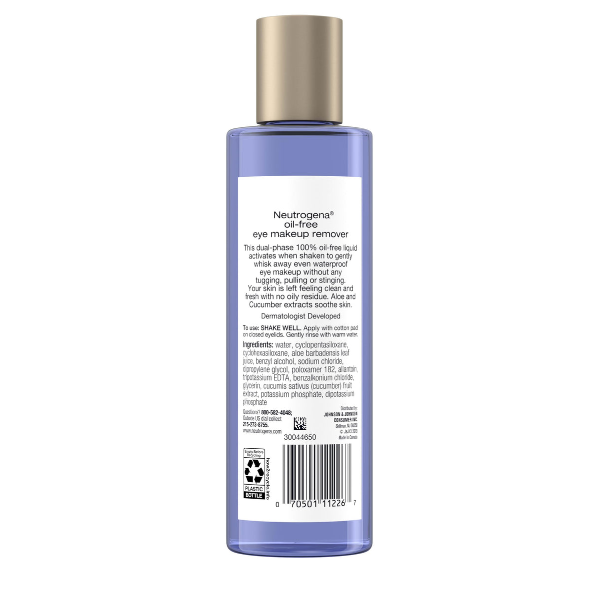 Neutrogena Oil-Free Eye Makeup Remover & Cleanser, 2 Pack