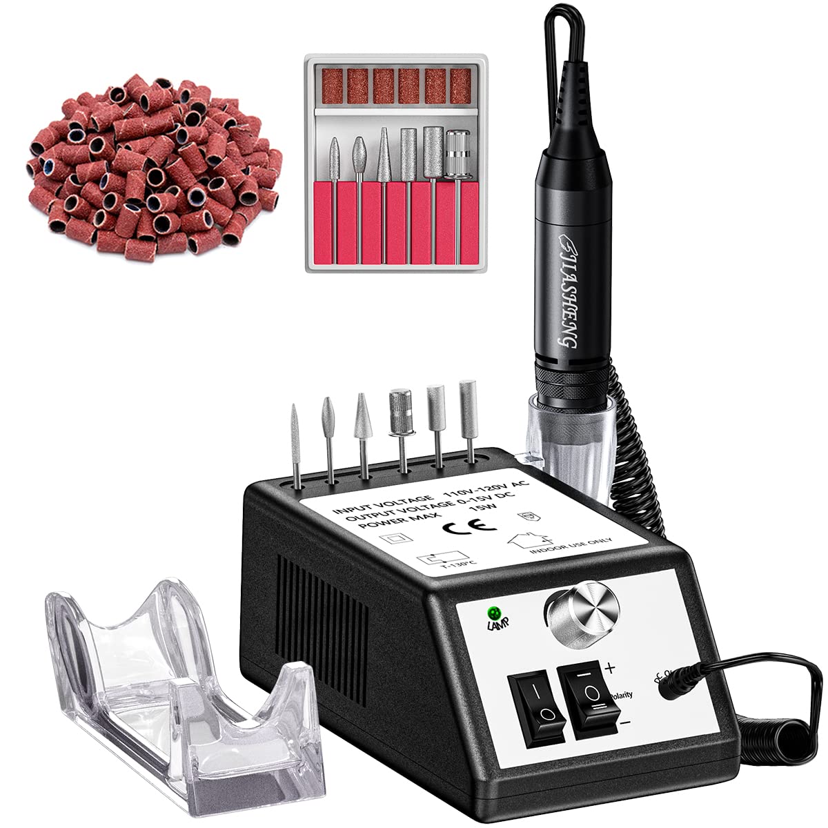 Jiasheng Professional Nail Drill, 30000Rpm Nail Drill Machine For Nail Tech Supplies, Acrylic Electric Efile Nail Drill For Poli