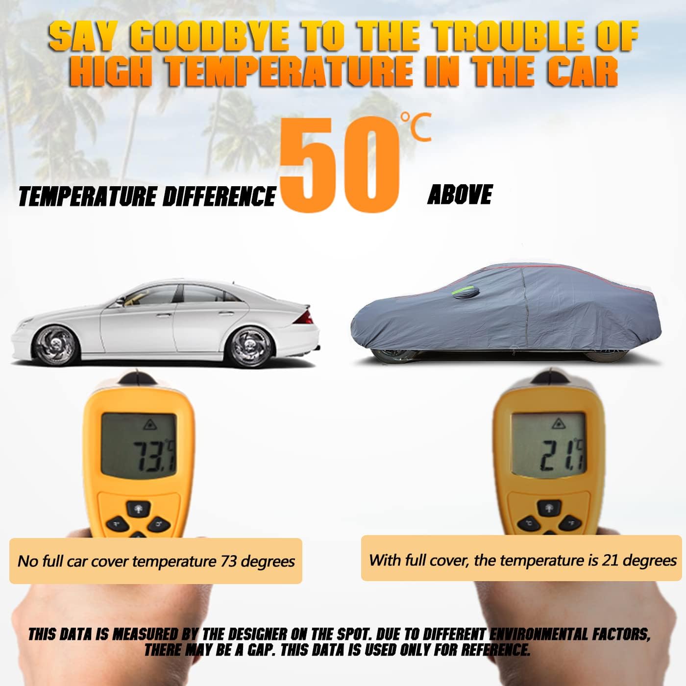 Car Cover,Fit for MPV, Breathable New Material for Sun Protection, Waterproof, UV Protection, Snow and Wind Protection, With Zipper Door, Suitable for Indoor and Outdoor Use (199"-210")C16 Gray