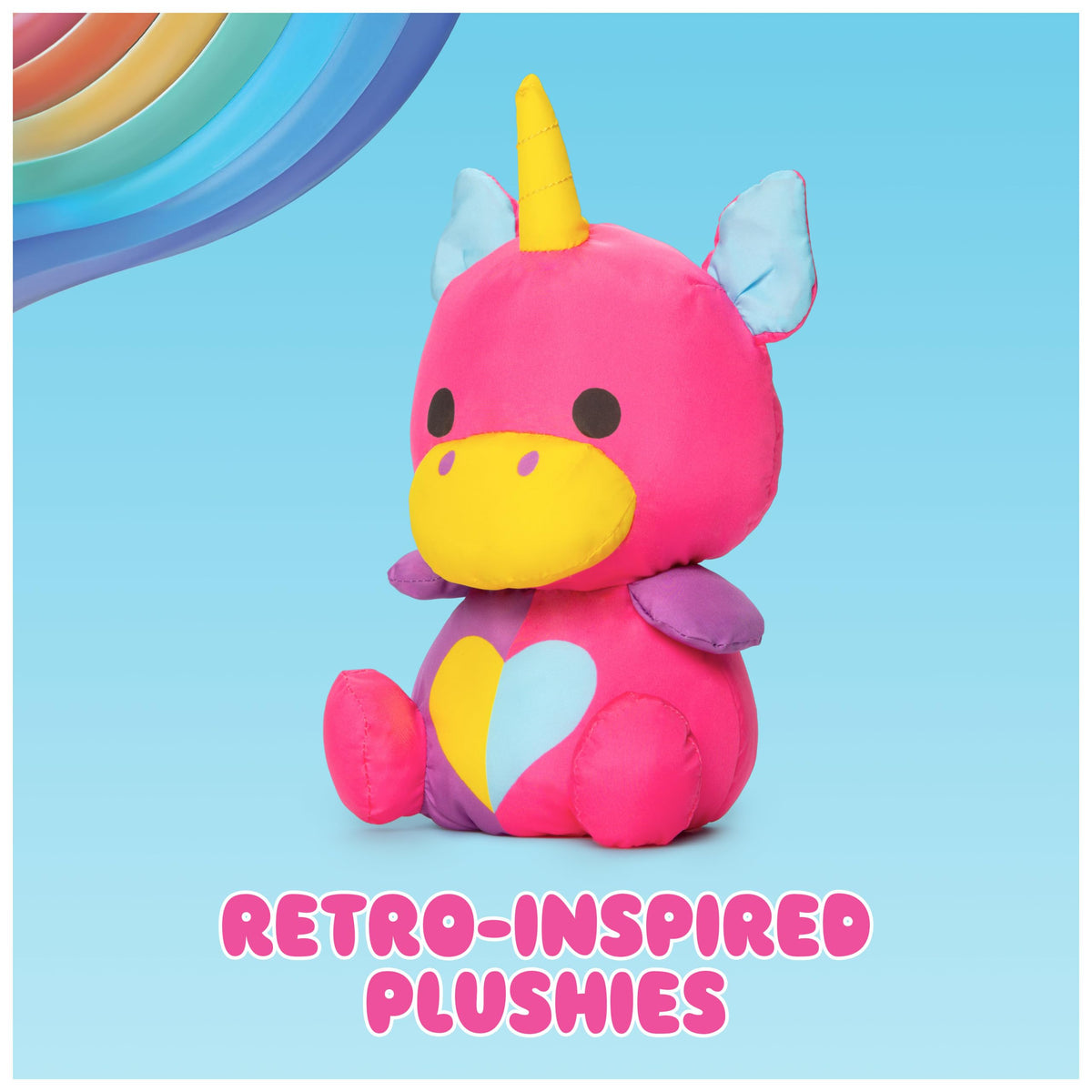 Swisheez Jemah Unicorn Retro-Inspired 7-Inch Stuffed Animal for Ages 3+