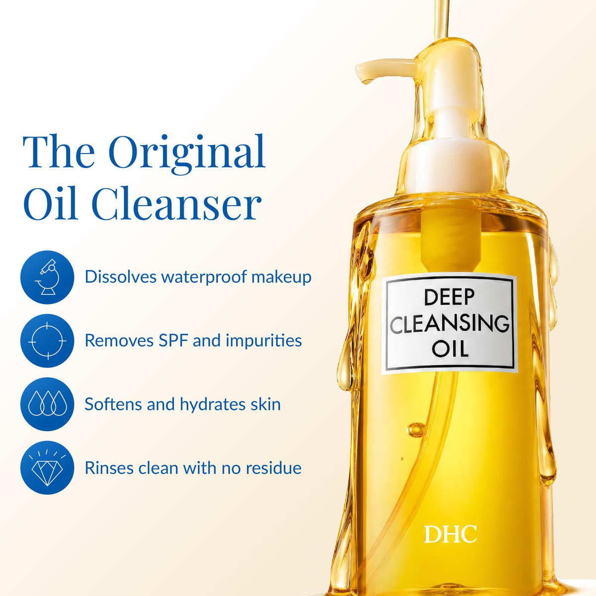 DHC Deep Cleansing Oil, Makeup Remover, Gentle Oil Cleanser, 6.7 oz