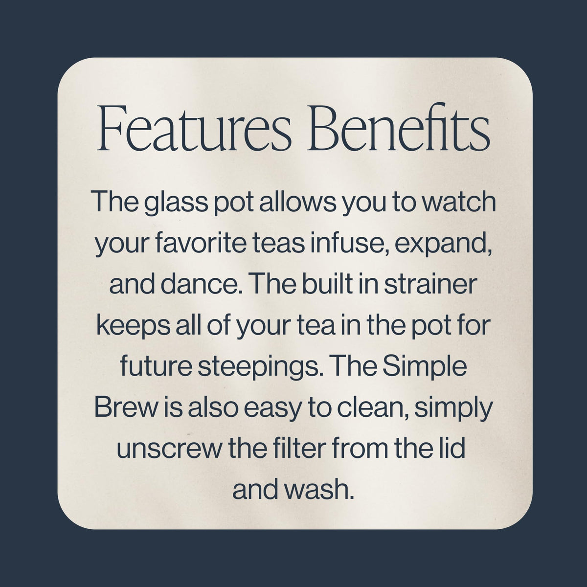 Rishi Tea Simple Brew Teapot for Loose Tea, Borosilicate Glass, 400ml