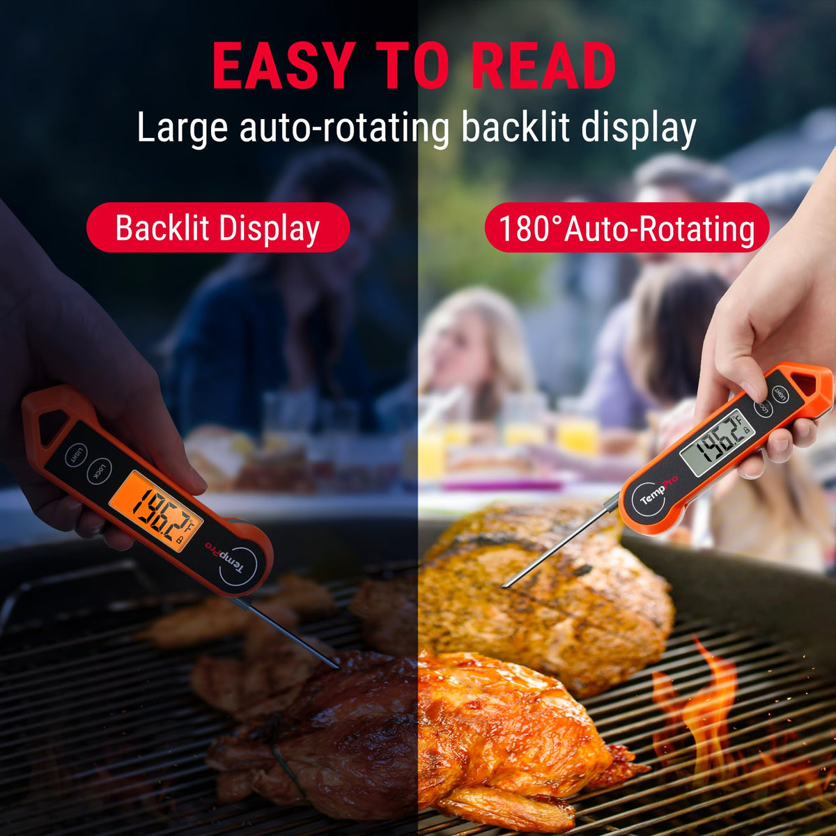 TempPro TempSwift 1 Sec Instant Read Meat Thermometer Digital