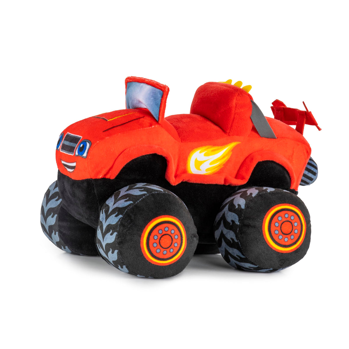 Jay Franco Monster Truck Plush Pillow Buddy - Soft Plushie Stuffed Pillow, Red - Blaze