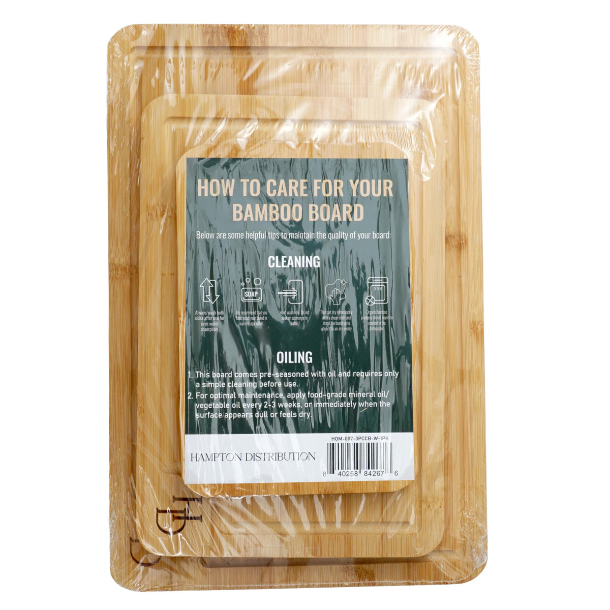 3 Piece Bamboo Cutting Board Set, Cutting Boards For Kitchen