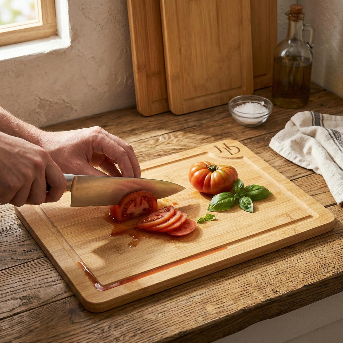 3 Piece Bamboo Cutting Board Set, Cutting Boards For Kitchen