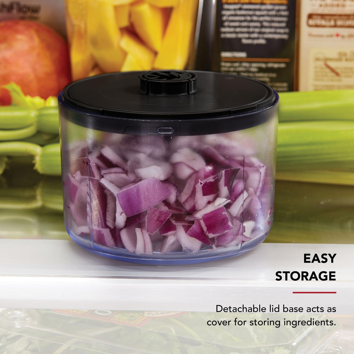 KitchenAid Manual Food Chopper, 3.8 Cup, Black