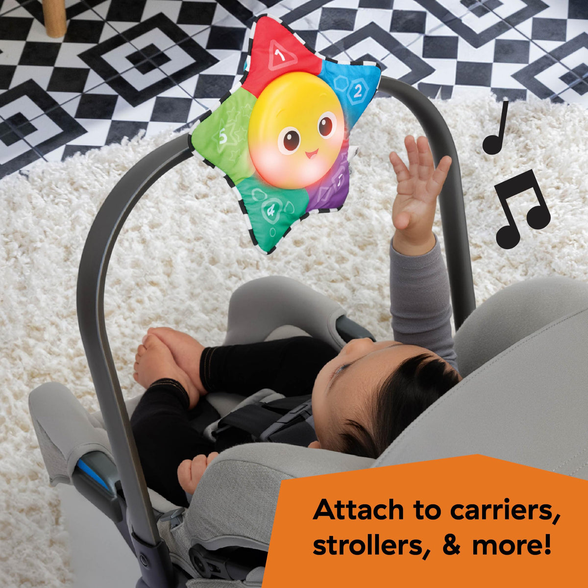 Baby Einstein Star Bright Symphony Plush Musical Take-Along Toy, Ages Newborn + (Pack of 1)