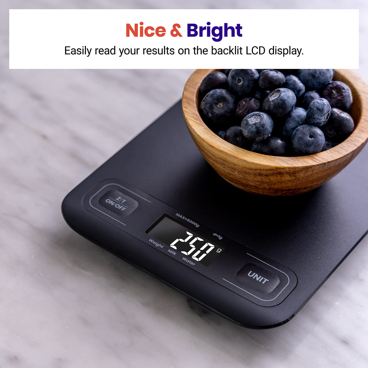 Etekcity Food Kitchen Scale, Digital Grams and Ounces, Medium
