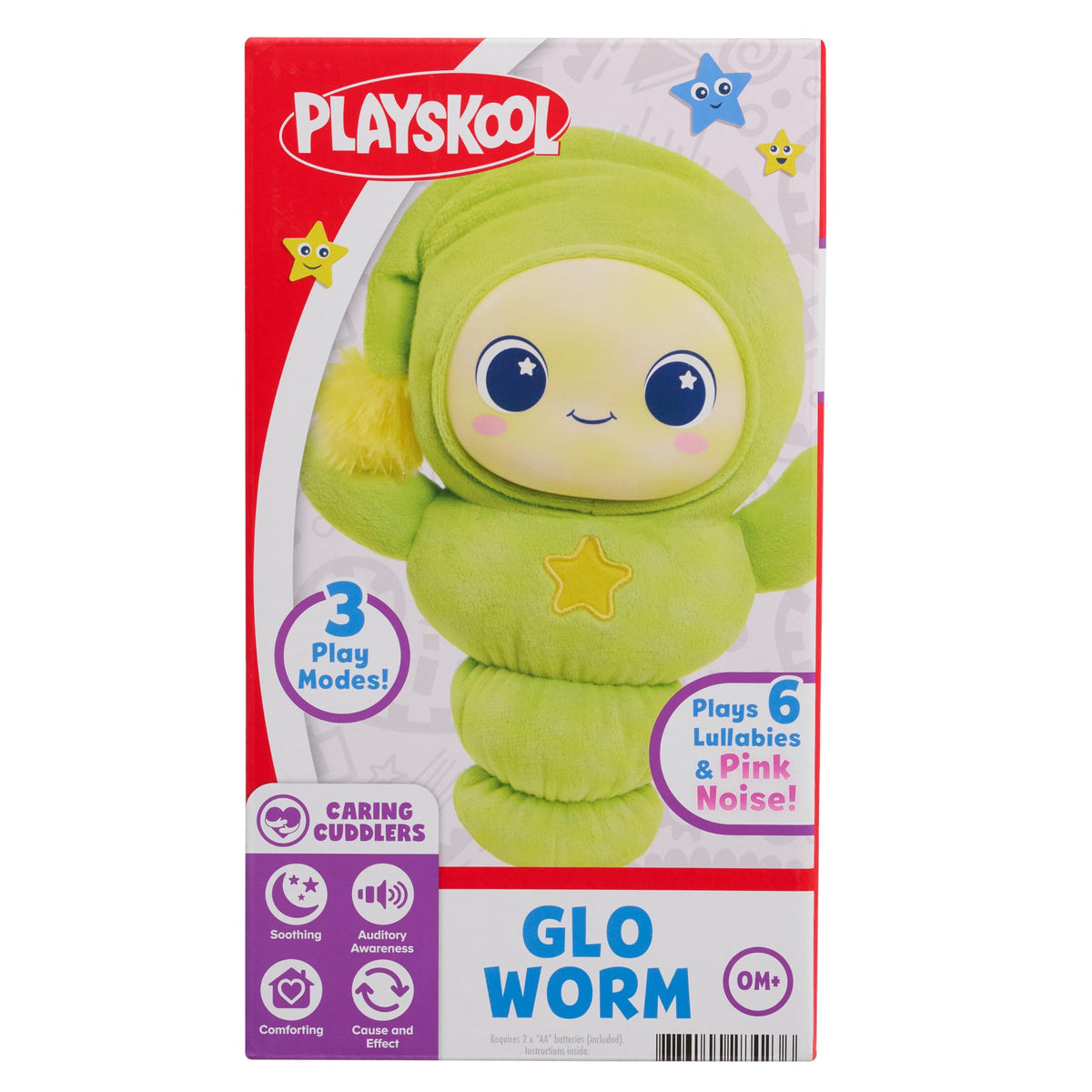 Playskool Glo Worm Soothing Plush Night Light with Sounds & Lullabies