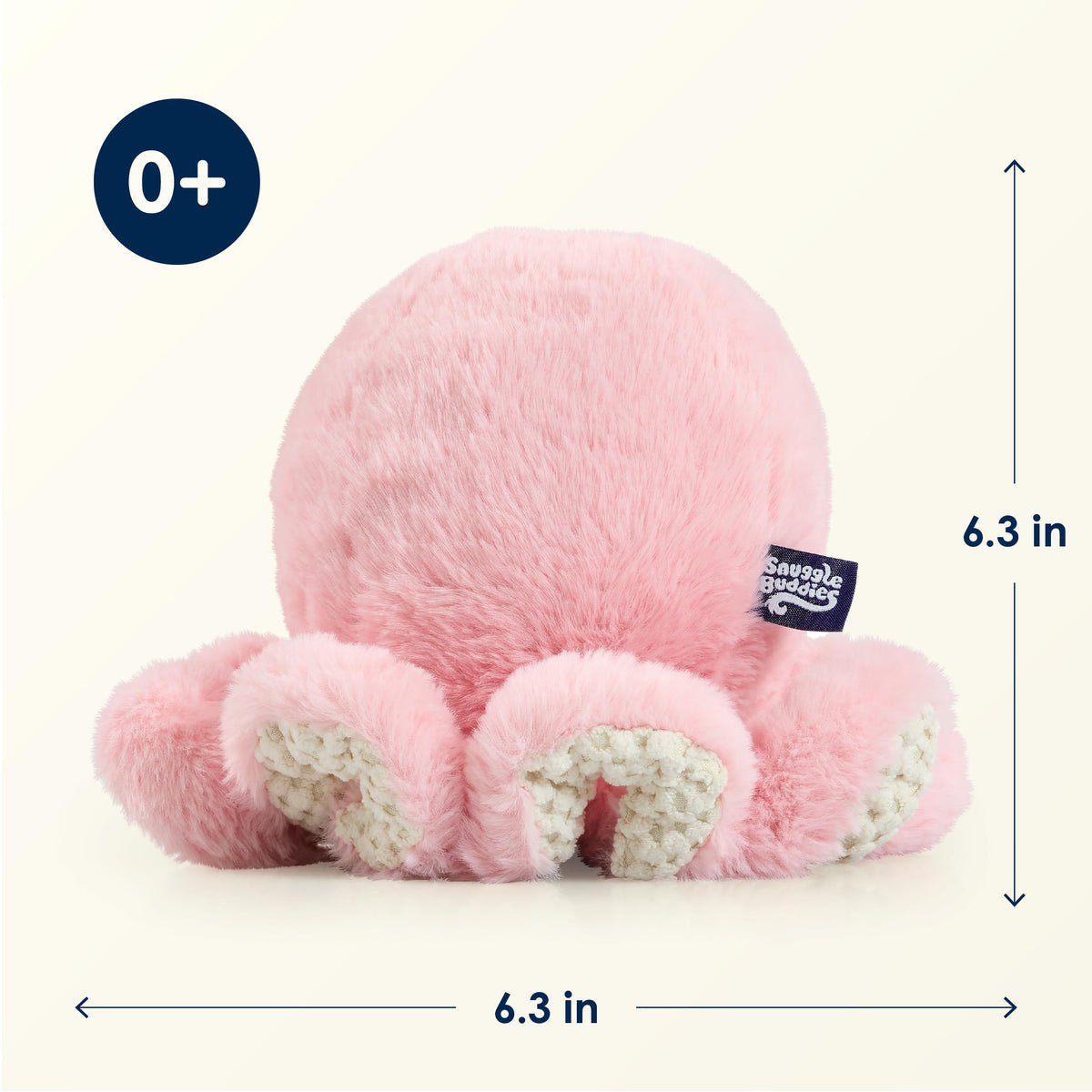 Snuggle Buddies Olivia Octopus Stuffed Animal, Soft Plush Toy for Ages 0+