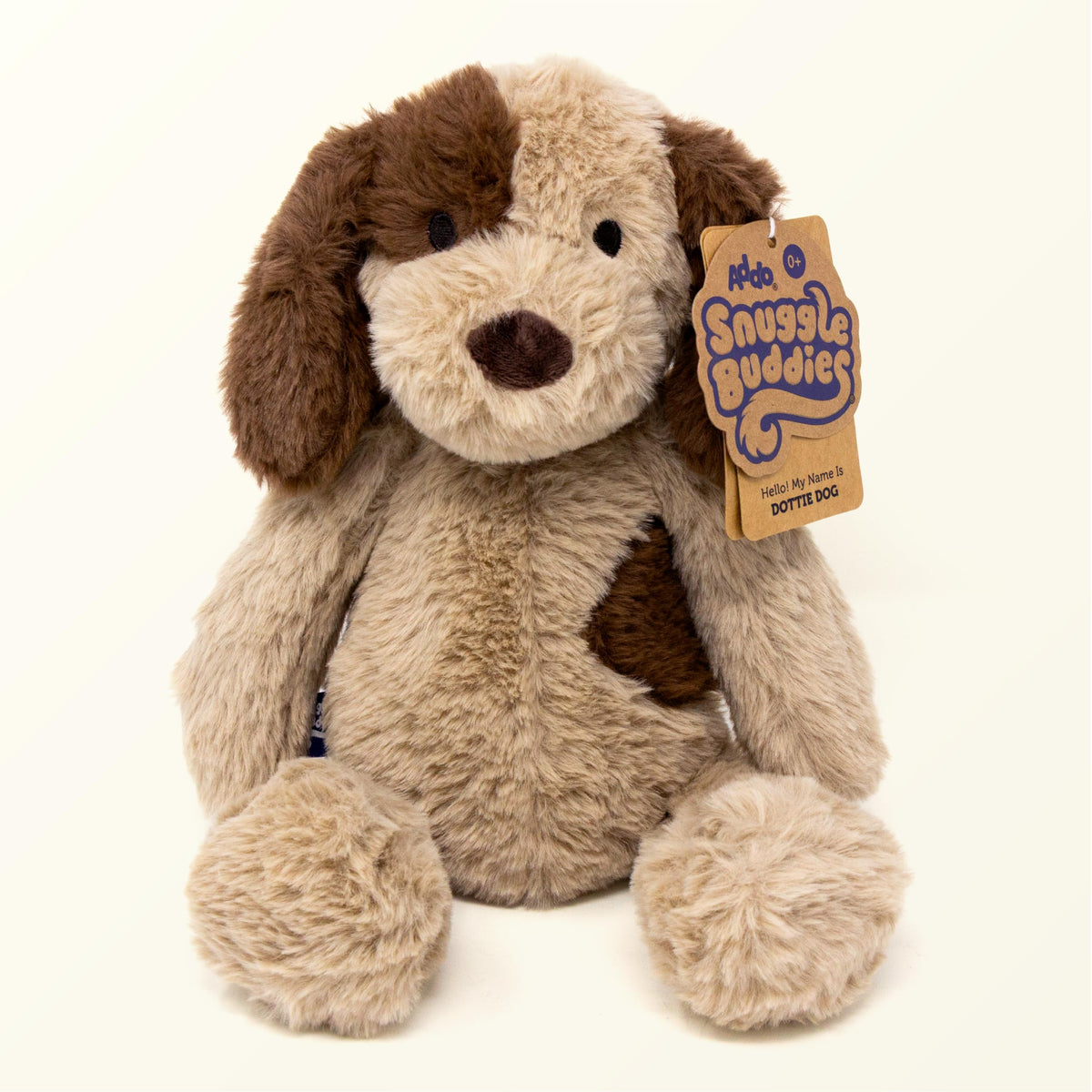 Snuggle Buddies Dottie Dog Stuffed Animal, Soft Plush Toy for Ages 0+