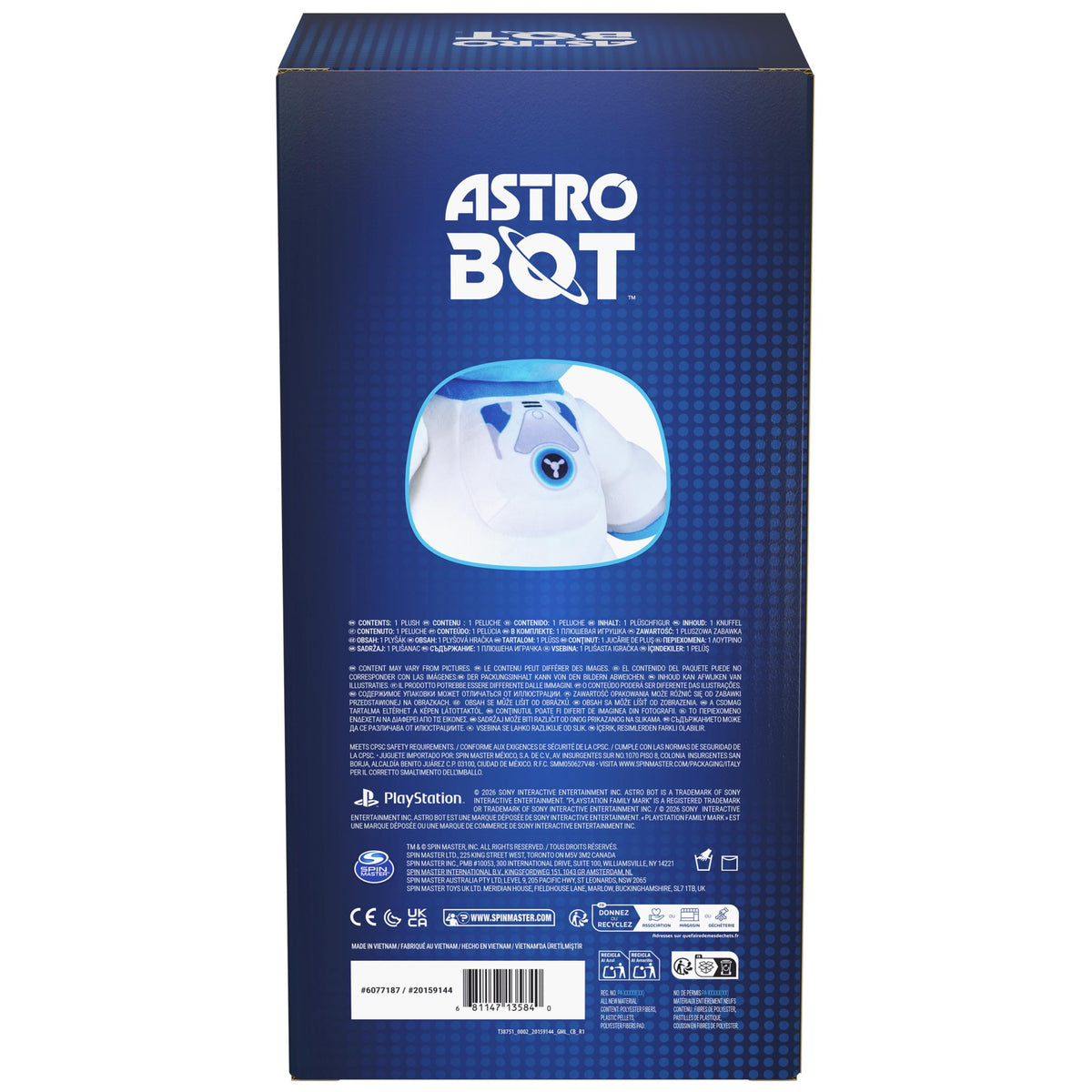 Sony PlayStation Astro Bot 14-Inch Plush Robot with Gift Box for Ages 3+