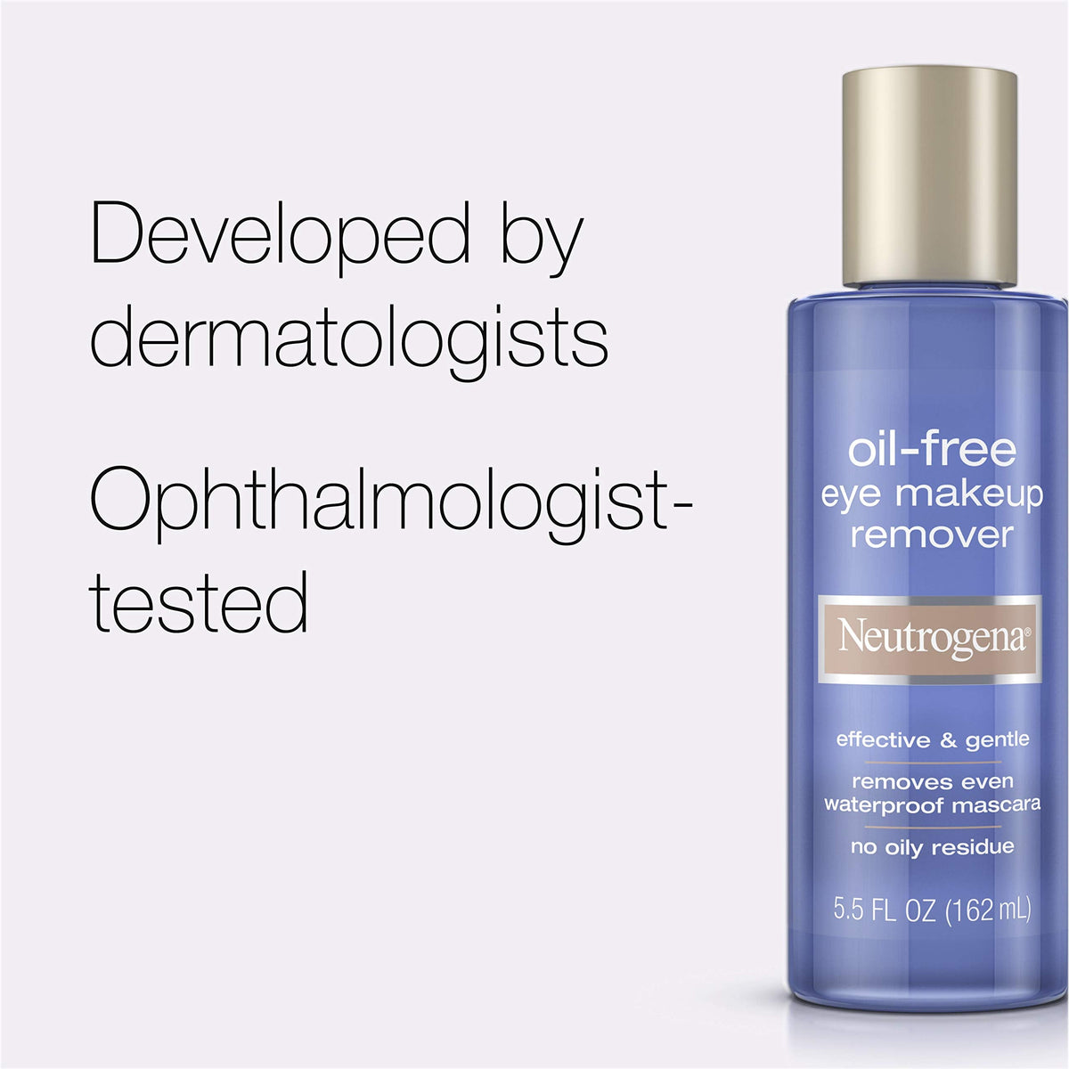 Neutrogena Gentle Oil-Free Eye Makeup Remover & Cleanser, 5.5 fl oz, 3 Pack