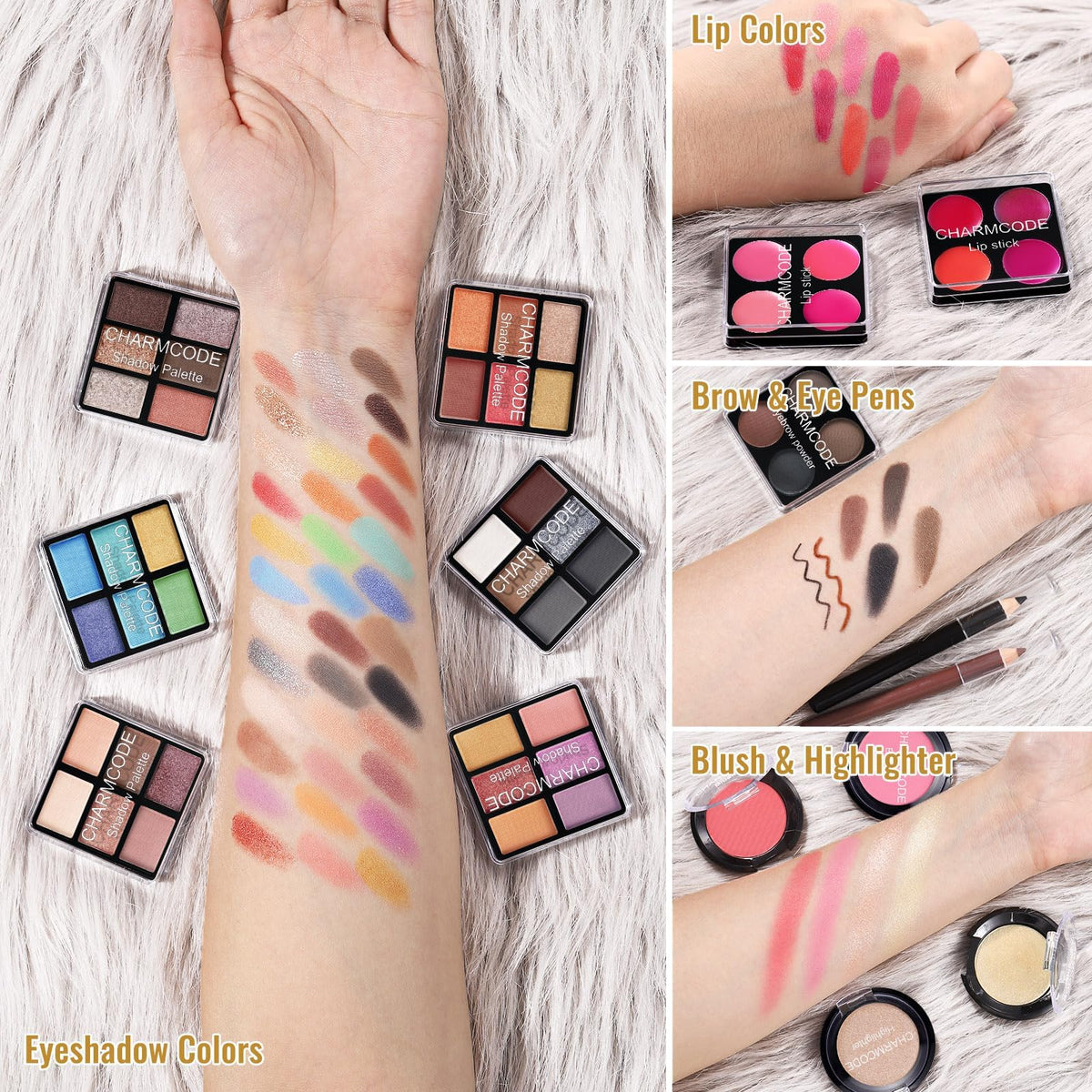 Makeup Kit for Teen Girls & Women Full Kit, Beauty Train Case with Starter Cosmetics Set, Make Up Christmas Gift Box with Eyeshadow,Lipgloss,Highlight,Blush,Lip&Eye Pen,Brush & More(GoldenBrown)