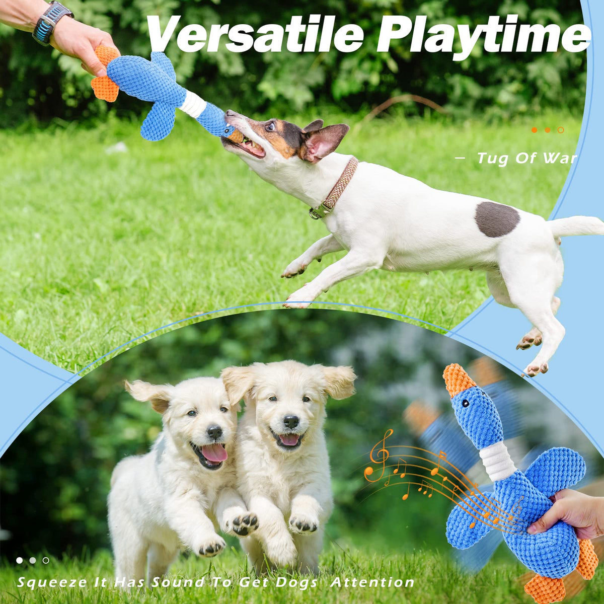 Vitscan Upgraded Goose Indestructible Dog Toys for Aggressive Chewers