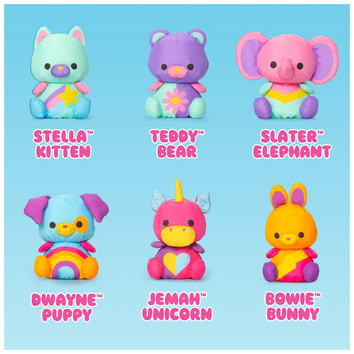 Swisheez Jemah Unicorn Retro-Inspired 7-Inch Stuffed Animal for Ages 3+