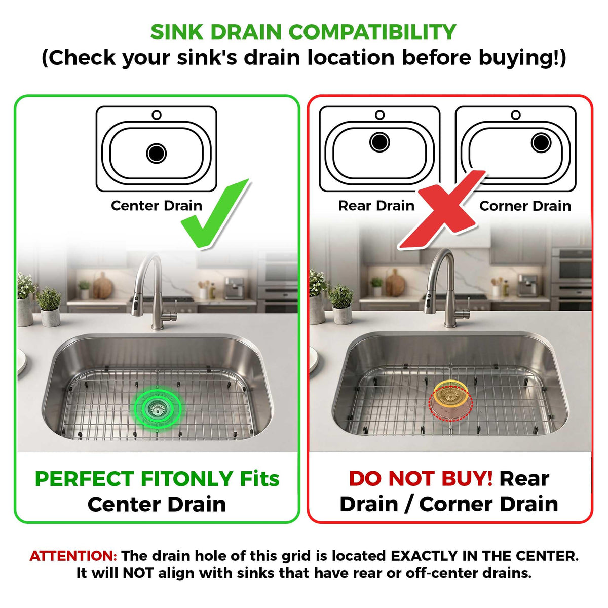 26-3/16"x14-5/16" Stainless Steel Sink Grid Bottom Protector Rack