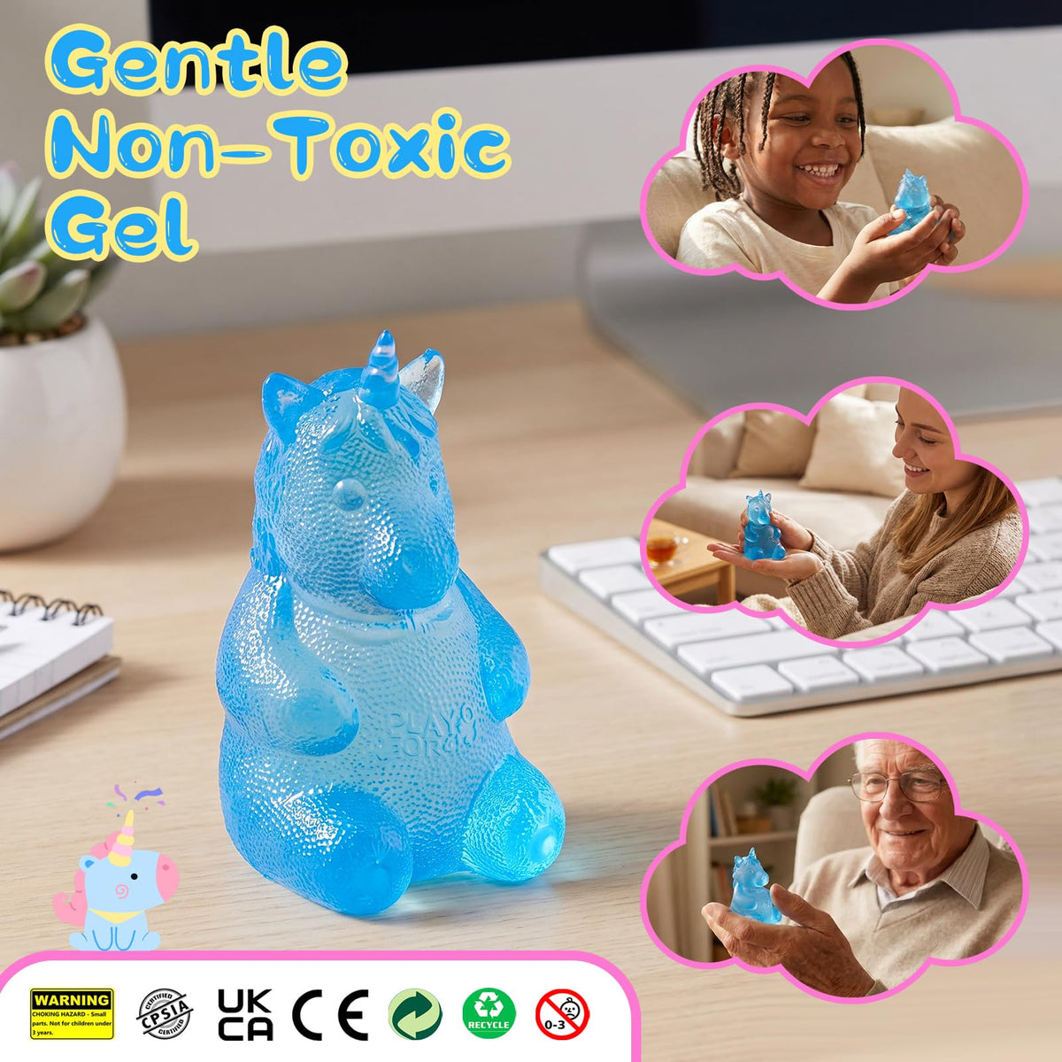 Unicorn Squeeze Toys, Soft Sensory Toys, Stress Relief, Ideal Gift