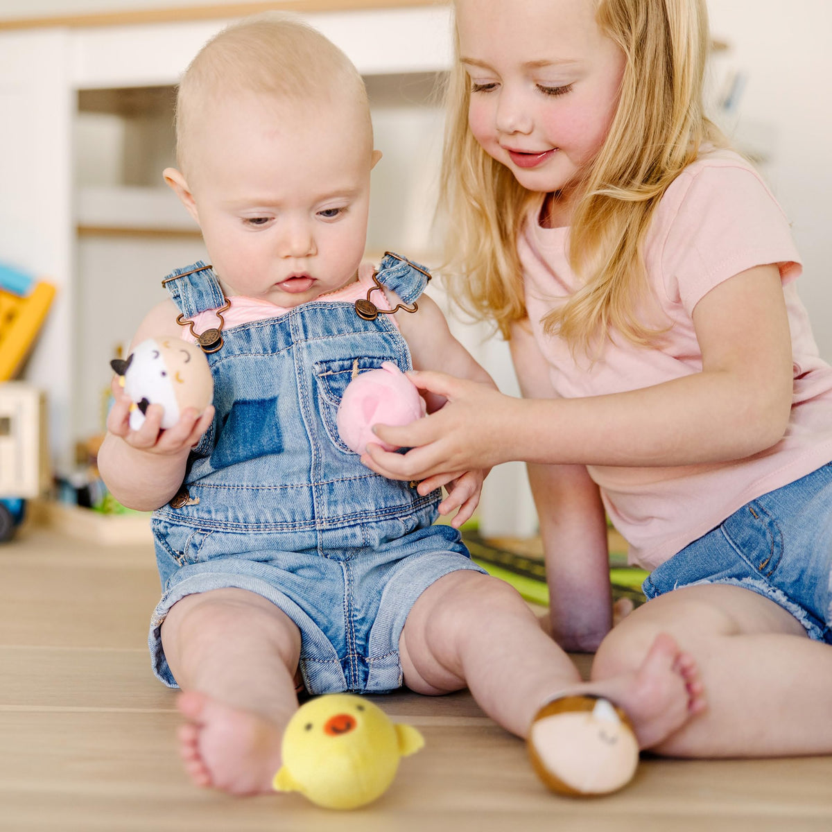 Melissa & Doug Rollables Farm Friends Infant and Toddler Toy (4 Pieces)