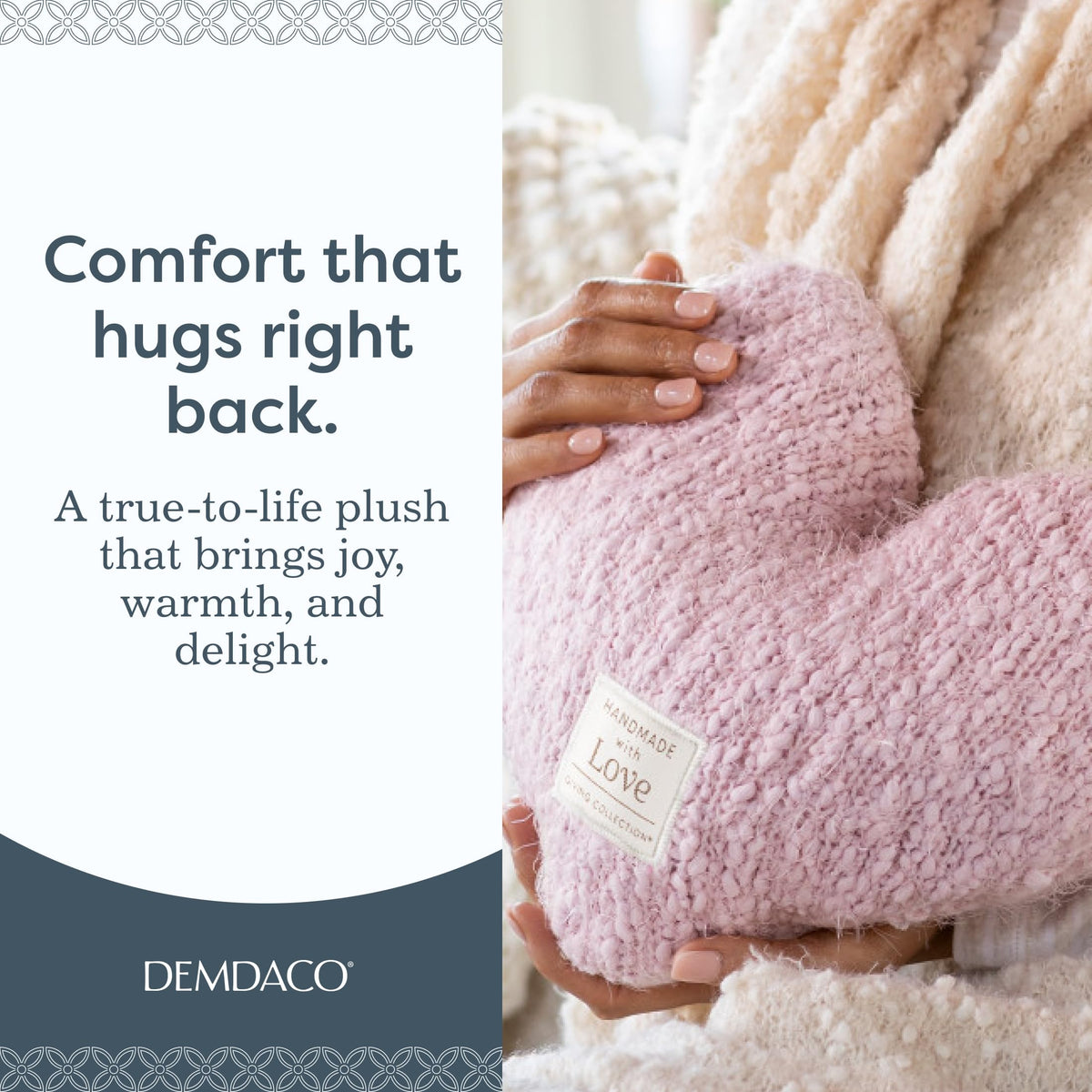 DEMDACO Giving Collection Pink Weighted Giving Heart, 1.85 lbs