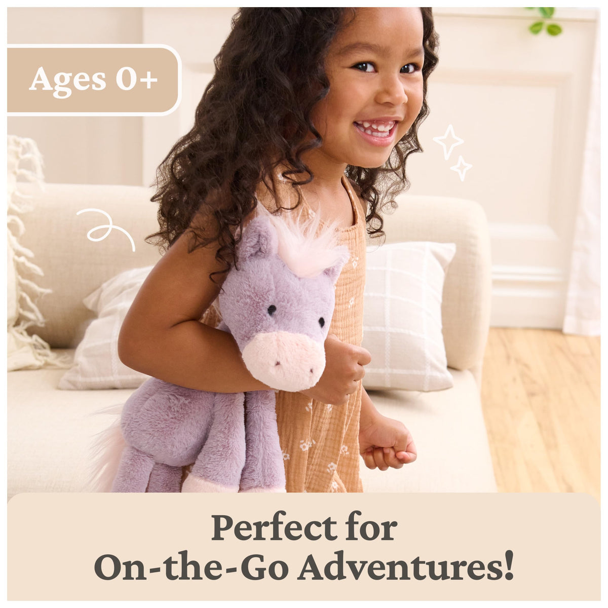 GUND Penni Pony Take-Along Friends 15-Inch Plush Toy for Ages 1+
