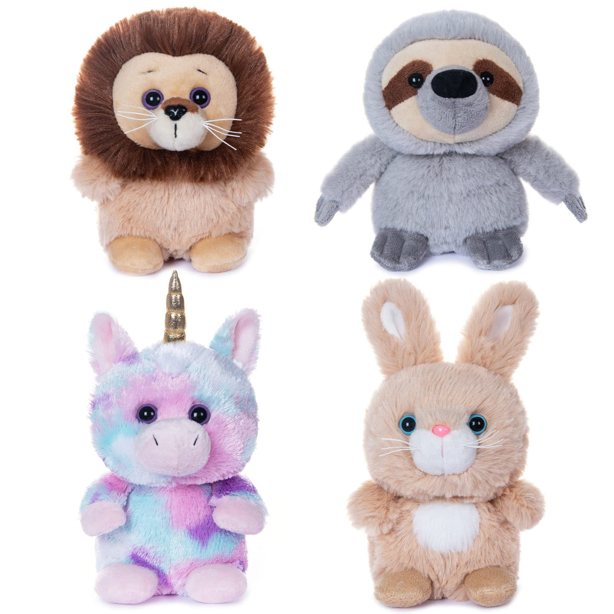My OLi 4-Pack 5" Soft Plush Fairy Tale Stuffed Animals Set