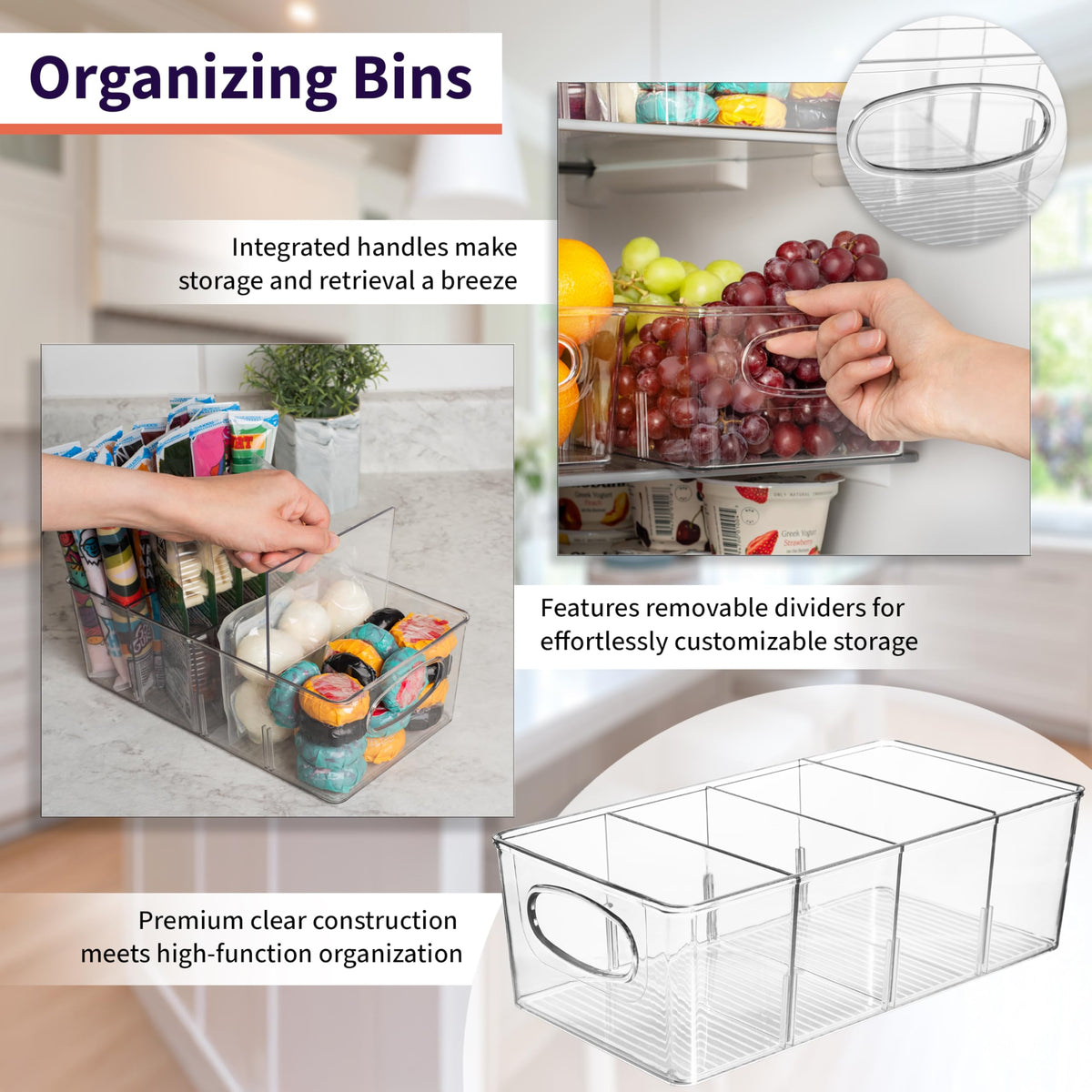 ClearSpace Pantry Organizers and Storage and Cabinet Organizer, 2 Pack