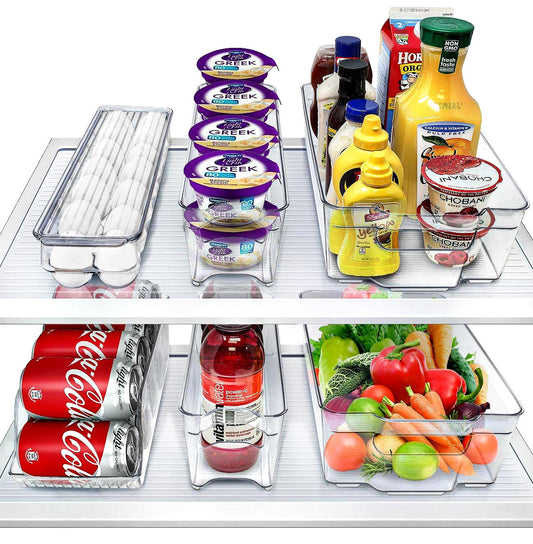 Sorbus Fridge Organizers and Storage Bins for Pantry & Fridge (6 Piece Set)
