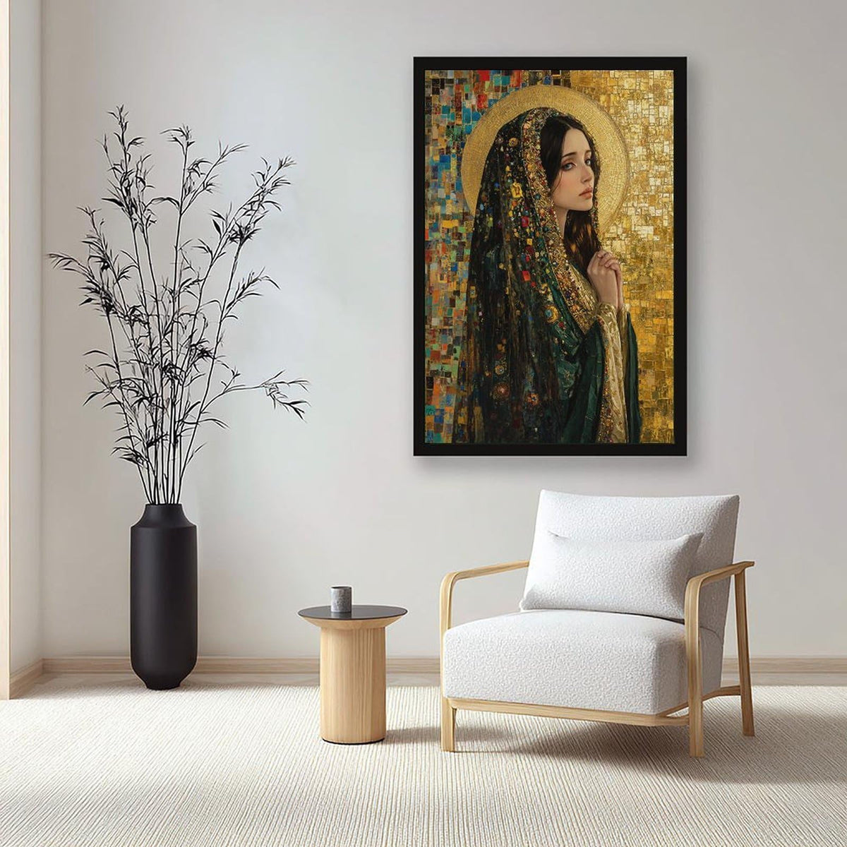 Mary Magdalene Catholic Wall Art Saint Portrait Sacred Woman Spiritual Icon