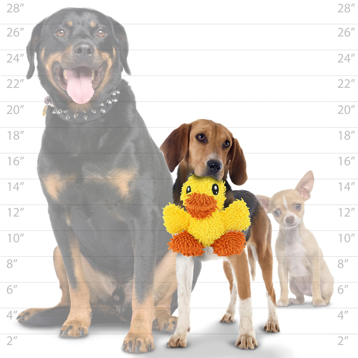 MIGHTY® Small Jr Microfiber Balls 2 Pack Duck Monster Dog Toys