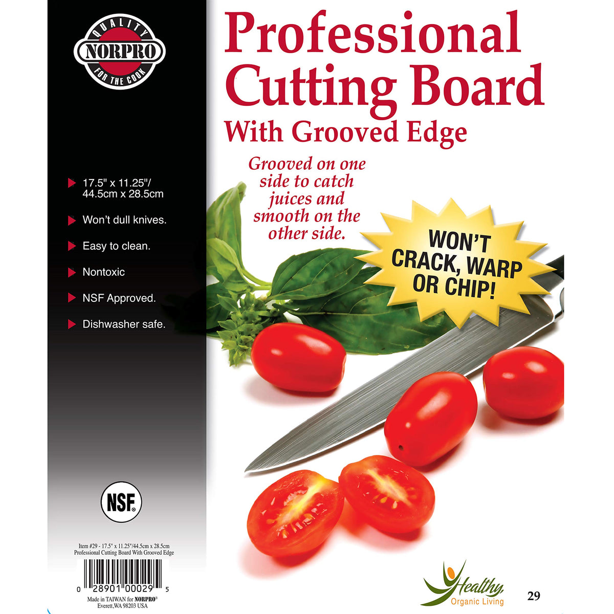 Norpro Professional Cutting Board, 17.5 in x 11.25 in