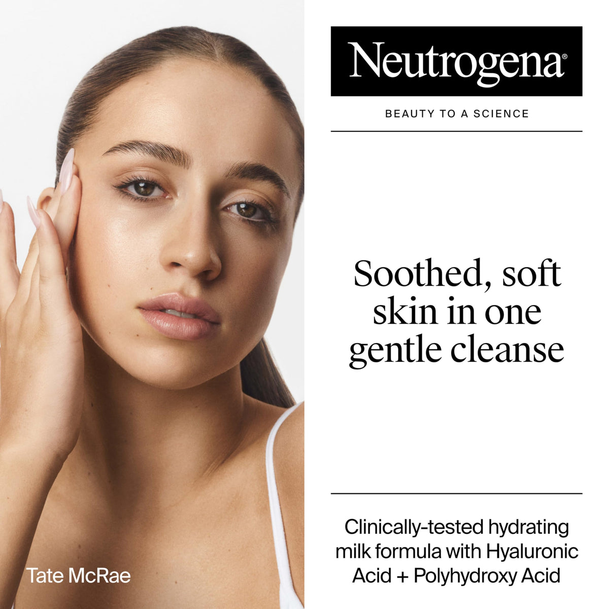 Neutrogena Hydro Boost Face Wash Soothing Milk Cleanser, 7.8 fl oz