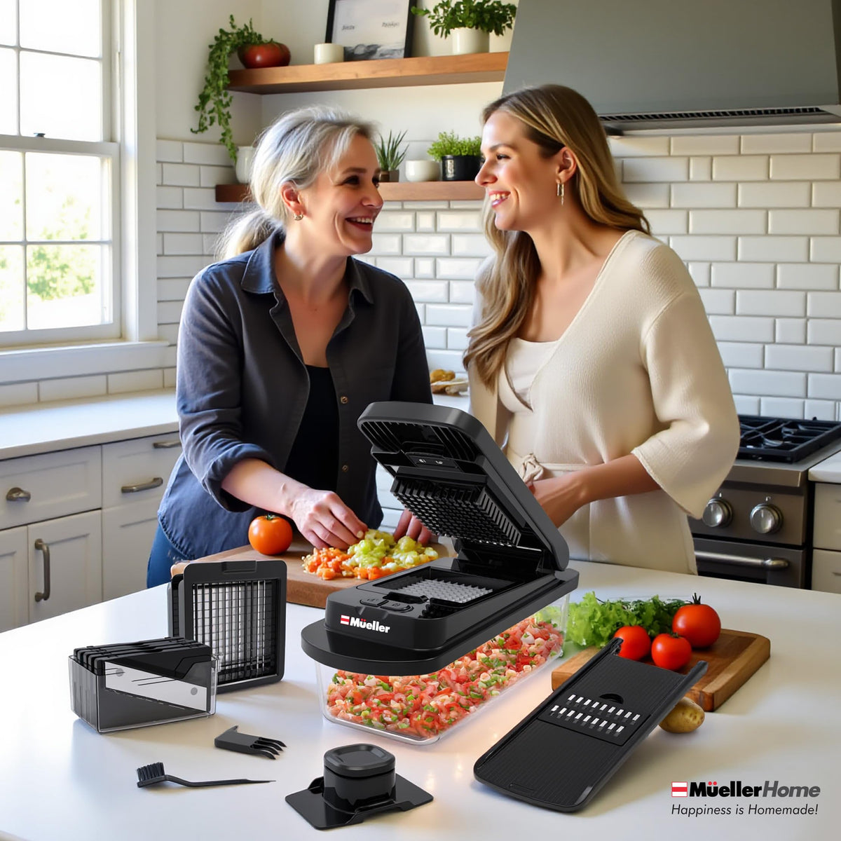 MUELLER HOME Pro-Series 10-in-1, 8 Vegetable Chopper & Mandoline Slicer
