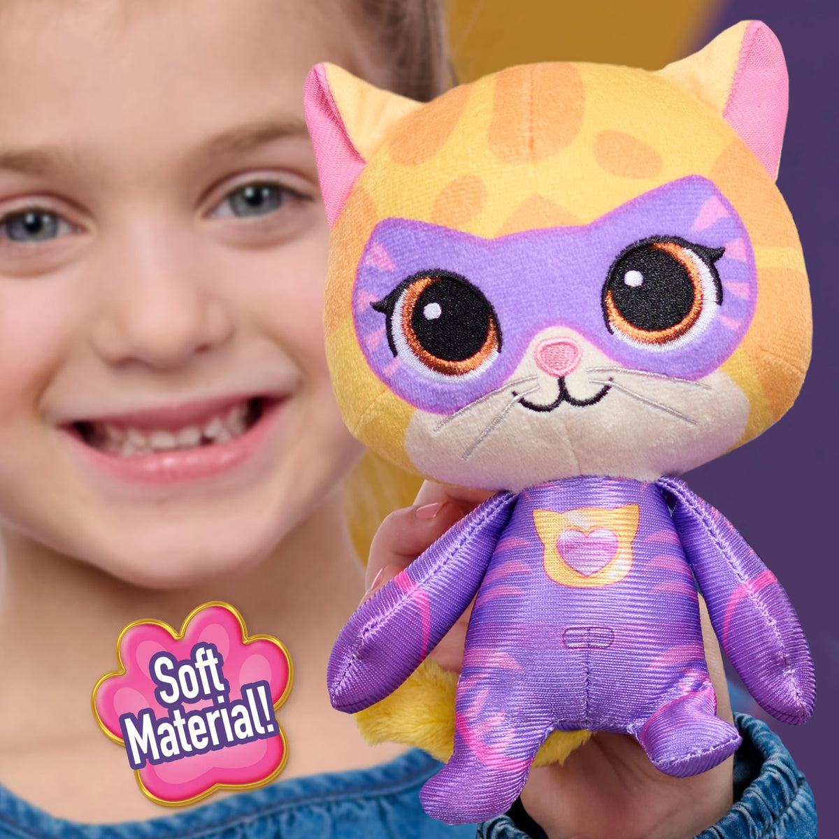 Disney Jr. SuperKitties Small 7-inch Plush Sparks Stuffed Animal