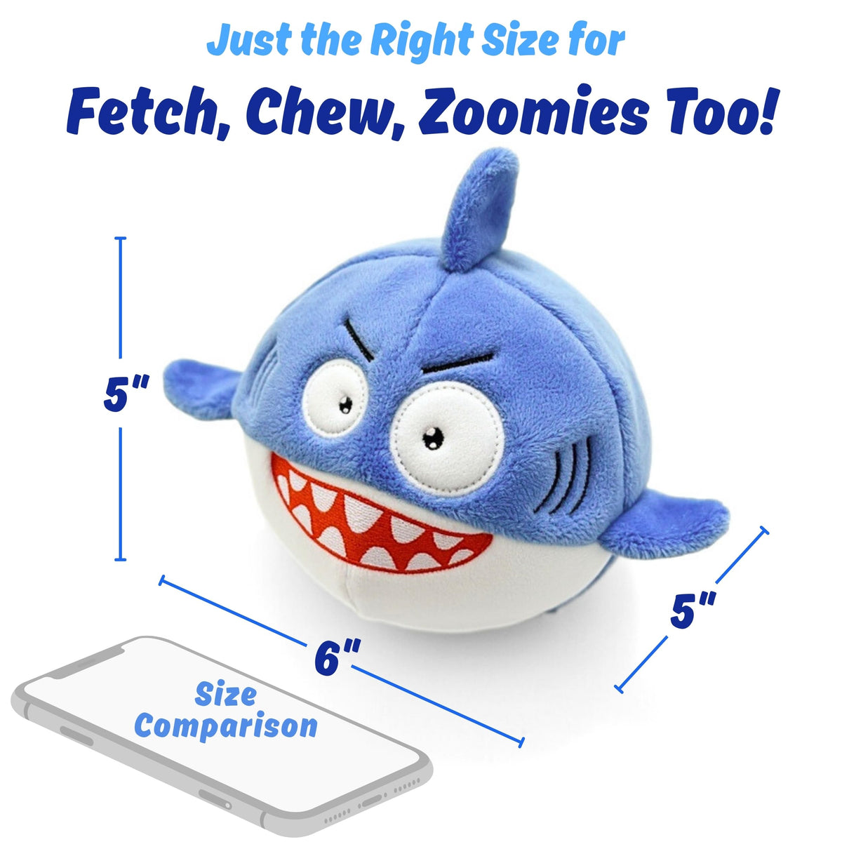 Dog Toy for Aggressive Chewers, Tough Squeaky Chew Ball, Large Breeds Gift