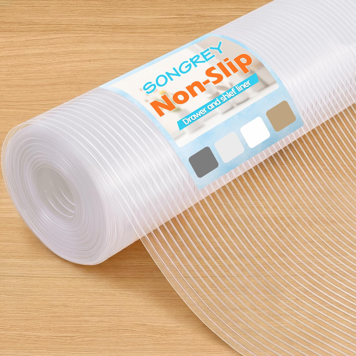Songrey Waterproof Shelf Cabinet and Drawer Liner, 12IN x 20FT, Clear