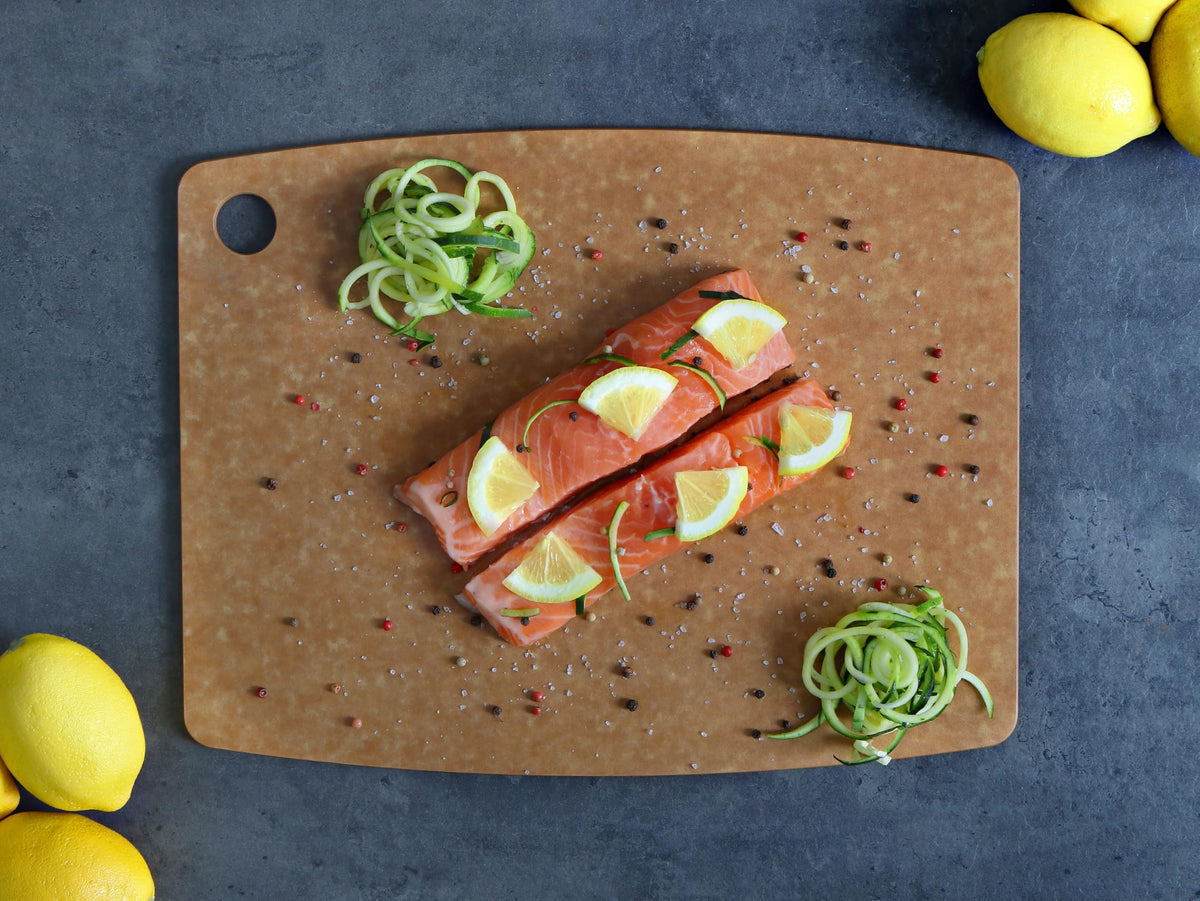 Dexas Natural Fiber Composite Cutting Board, Dishwasher Safe, Knife Friendly Kitchen Prep Board, 14.3 x 11.2 Inch