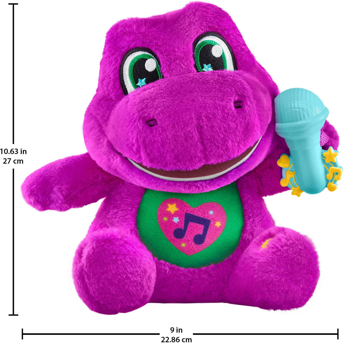Fisher-Price Barney’s World Barney 10.5-inch Plush with Sounds