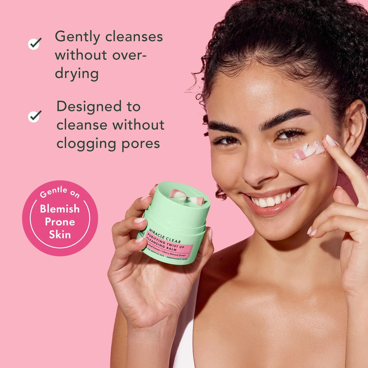 Rael Miracle Clear Facial Cleanser Face Wash (Cleansing Balm, 1.69 oz)