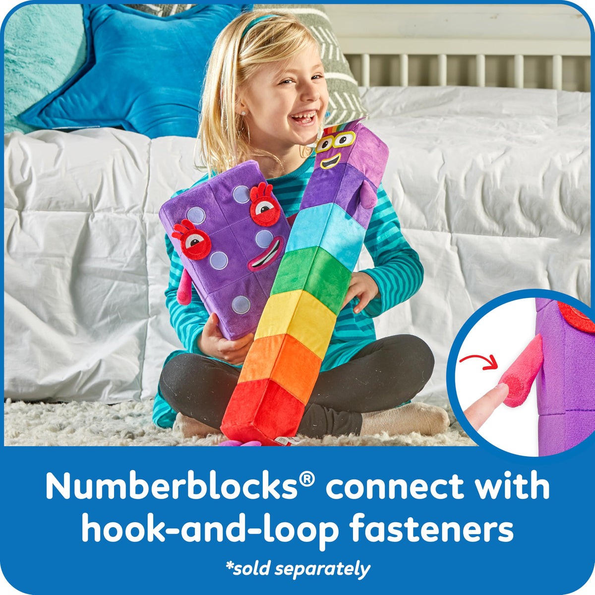 hand2mind Numberblock Six Playful Pal, Plush Figure Toys