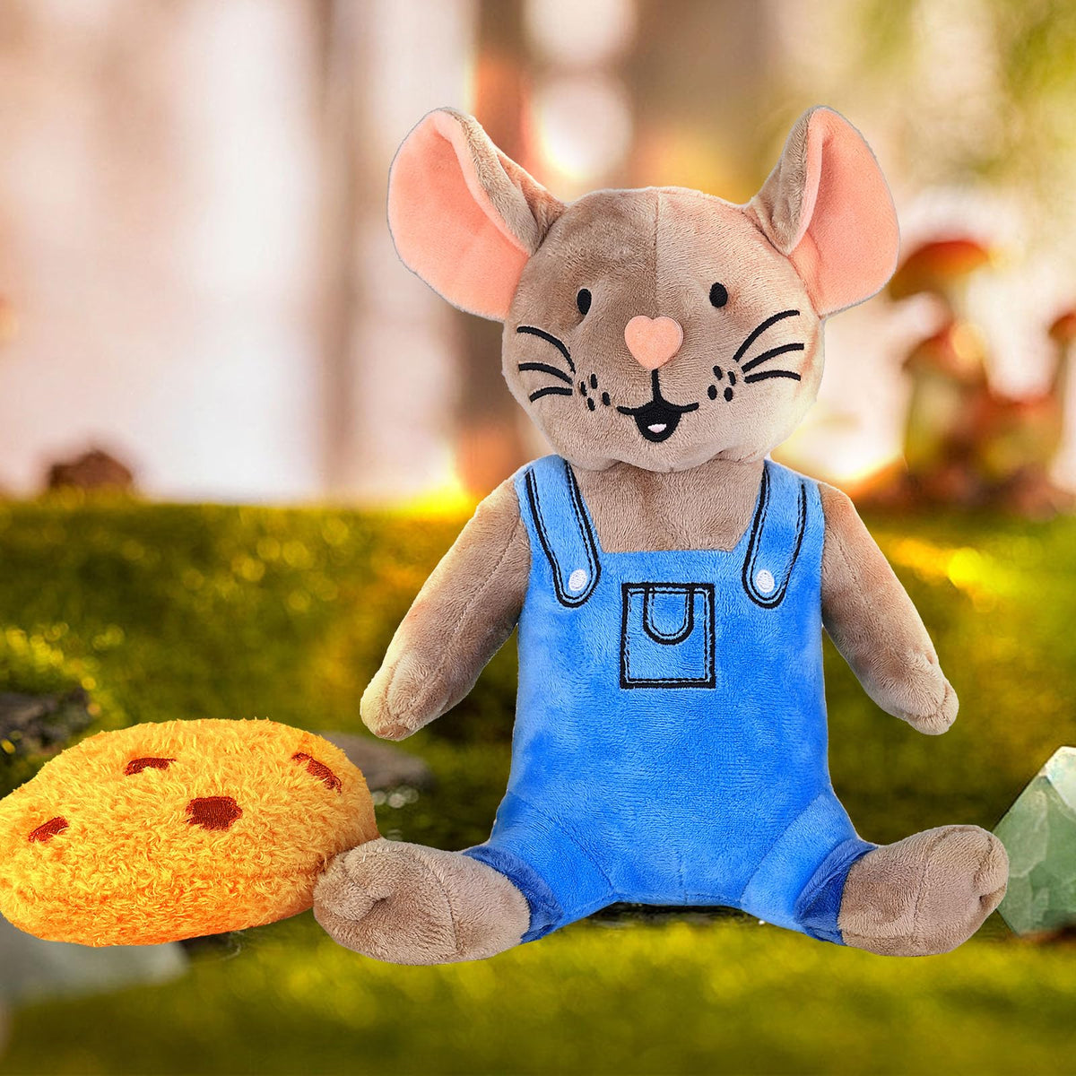 XIUMON If You Give a Mouse a Cookie Plush, 9.8" Mouse & Cookie Plush Set
