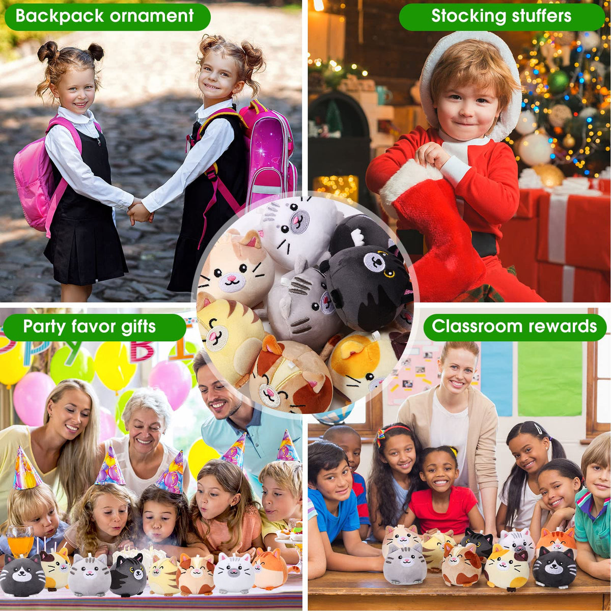 Libima 9 Pcs Mini Stuffed Animals Bulk Small Plushies, Cat