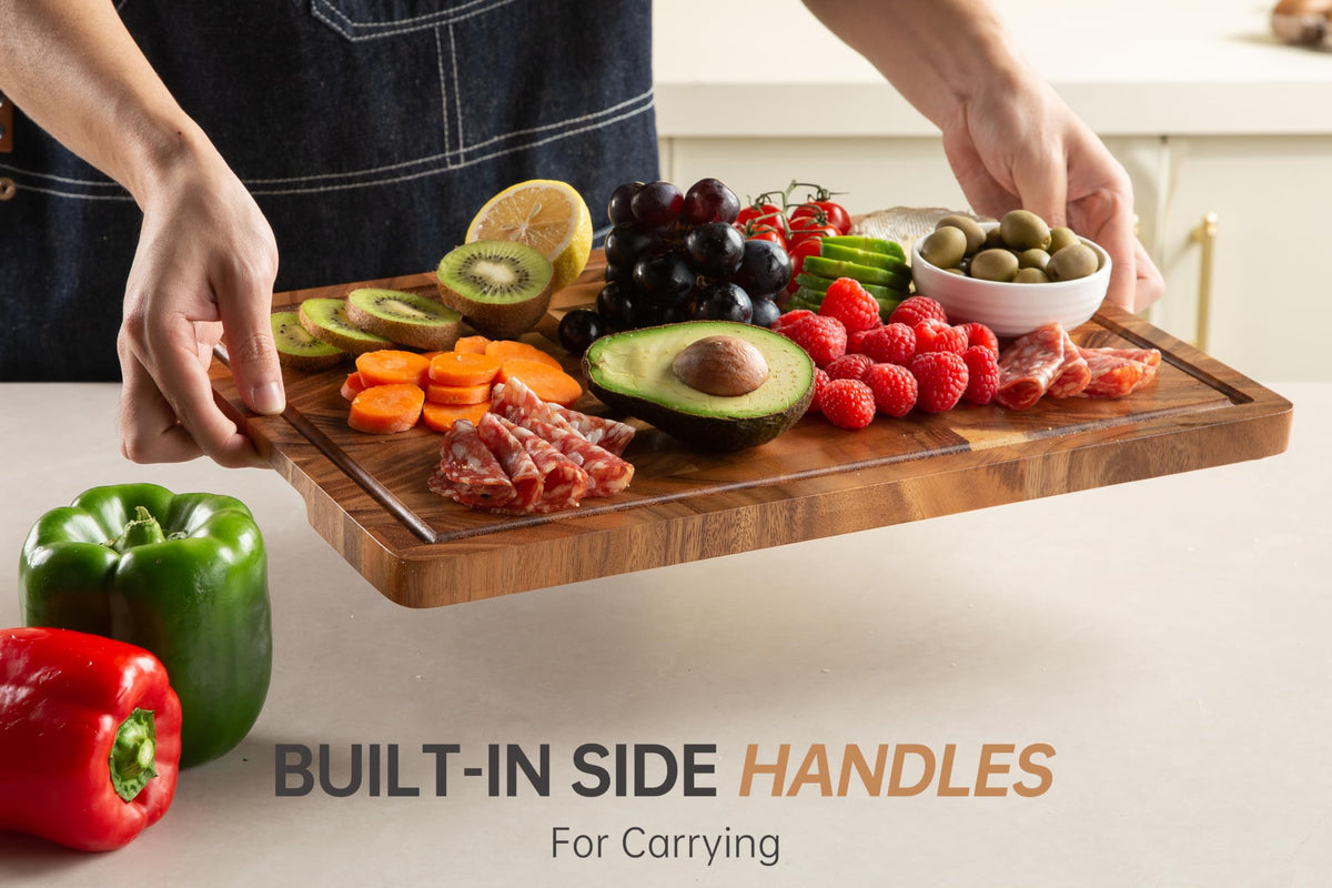 FYCTIO Walnut Cutting Board for Kitchen, Wooden Cutting Boards